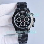 Super Replica Rolex Blaken Daytona Extra Thin Watch So Matt Black 7750 Movement 